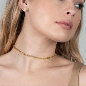Choker link necklace